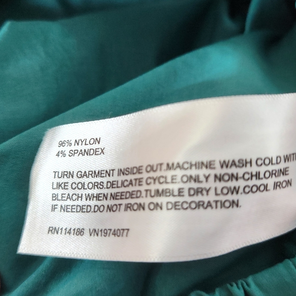Prince Green Jacket Windbreaker Zip Hooded Cropped Logo - Picture 7 of 13